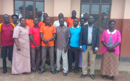 Assistant RDC Alebtong Lameck Ongom commends Education  department for the good  Job