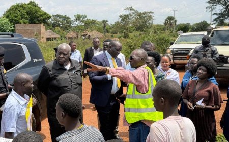Minister Sam Engola Inspects 112km Roads in Erute South,Pledges Better Infrastructure and Health Services.