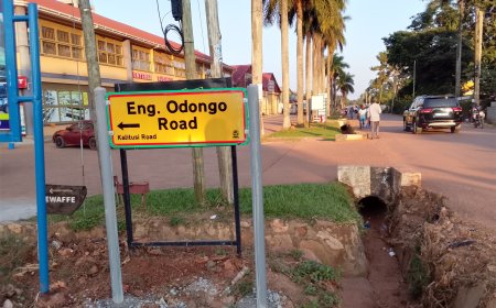 Entebbe  Authority  Renames Kalitusi Road  ‘Eng.   Odongo  Road’