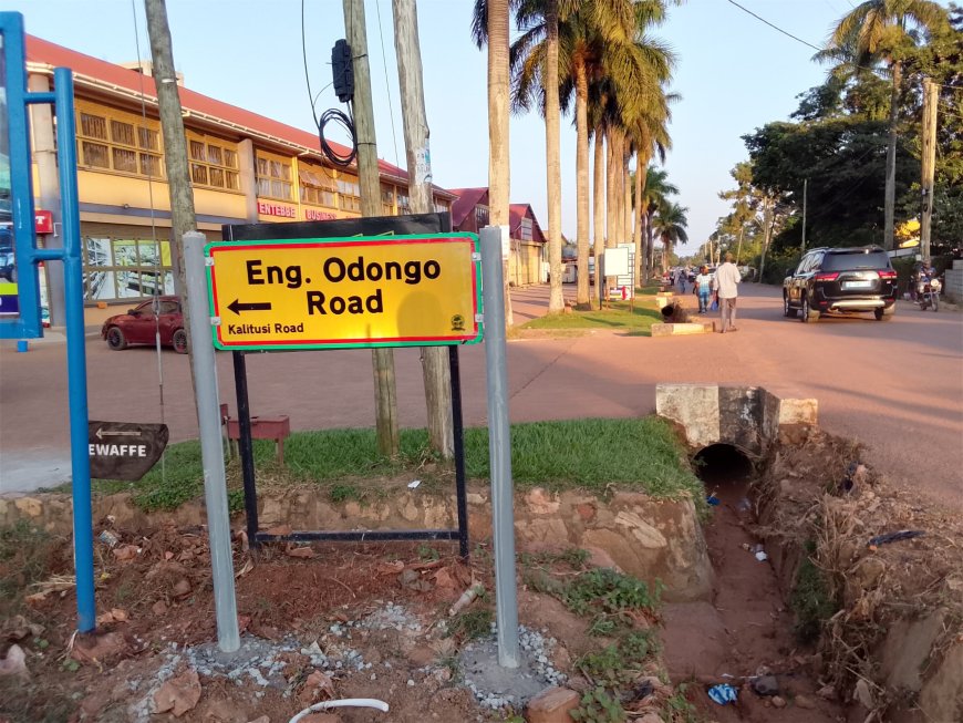 Entebbe  Authority  Renames Kalitusi Road  ‘Eng.   Odongo  Road’